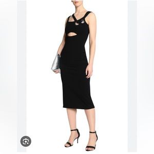 Walter Baker Erik Cutout Black Bodycon Dress in Small.
